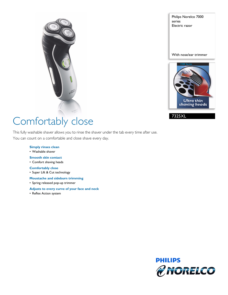 Philips 7325XL-17 User Manual | 2 pages