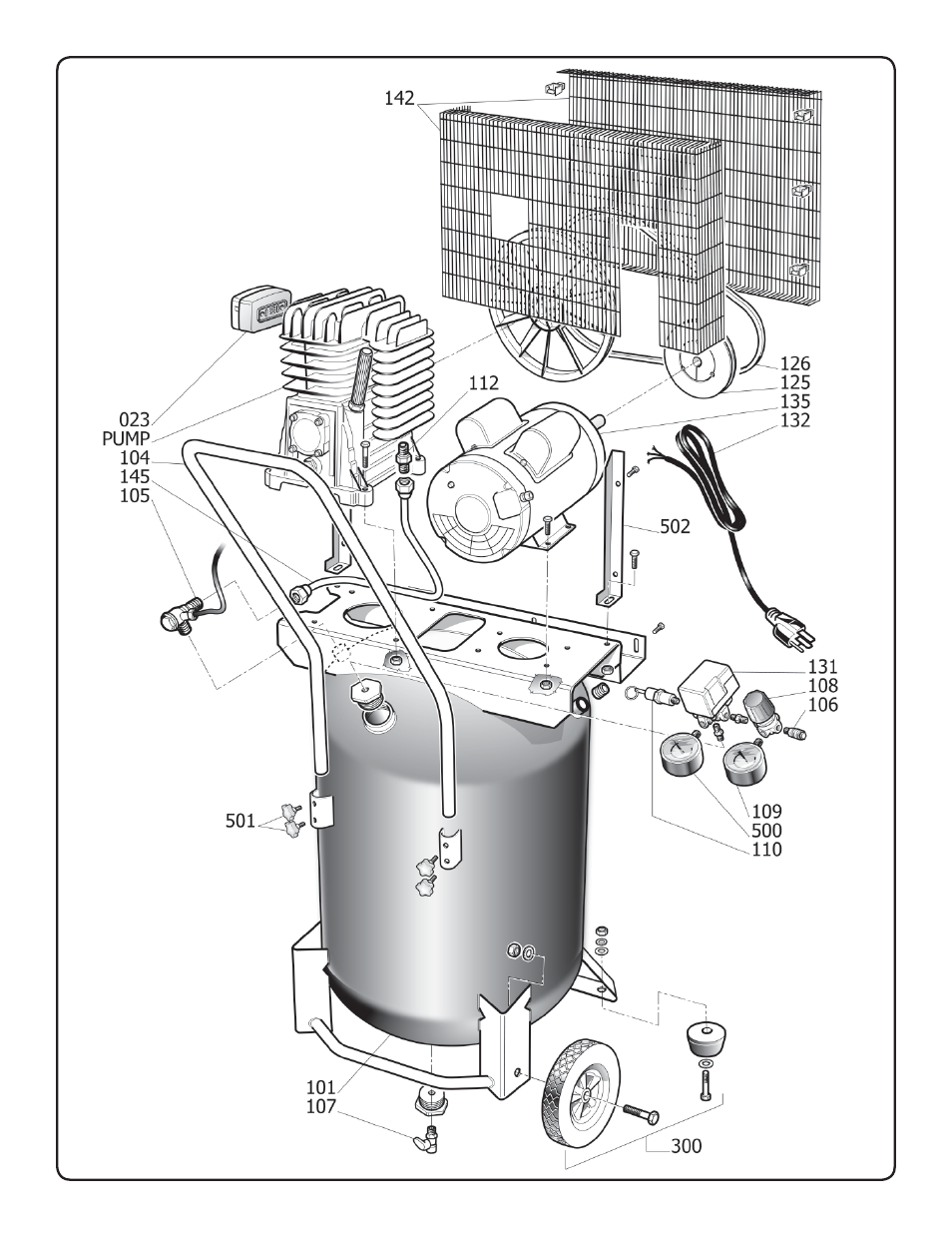 Astro Pneumatic 29 Gallon Belt Driven Air Compressor 68127 User Manual | Page 24 / 26