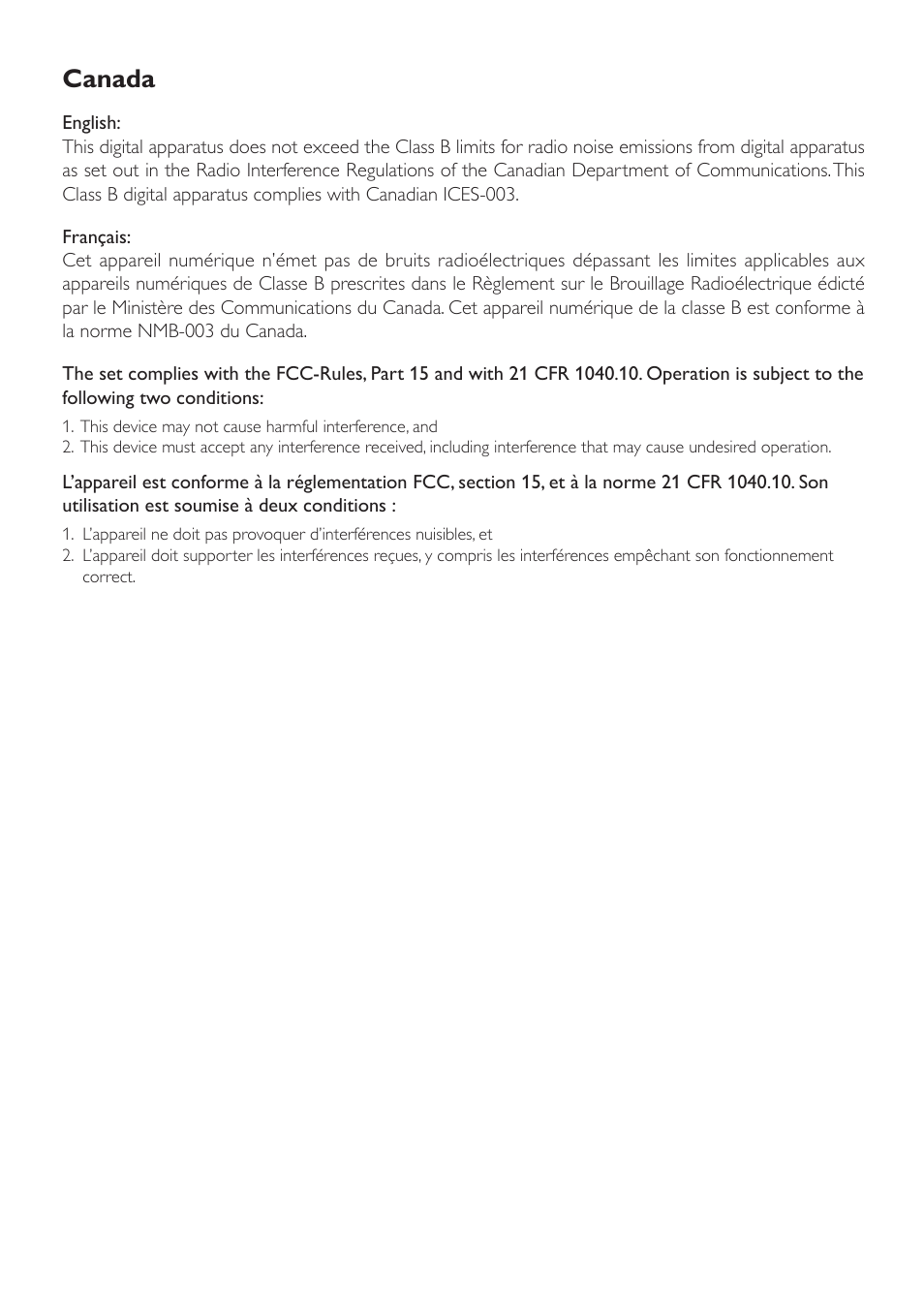 Canada | Philips AD200-37 User Manual | Page 2 / 16
