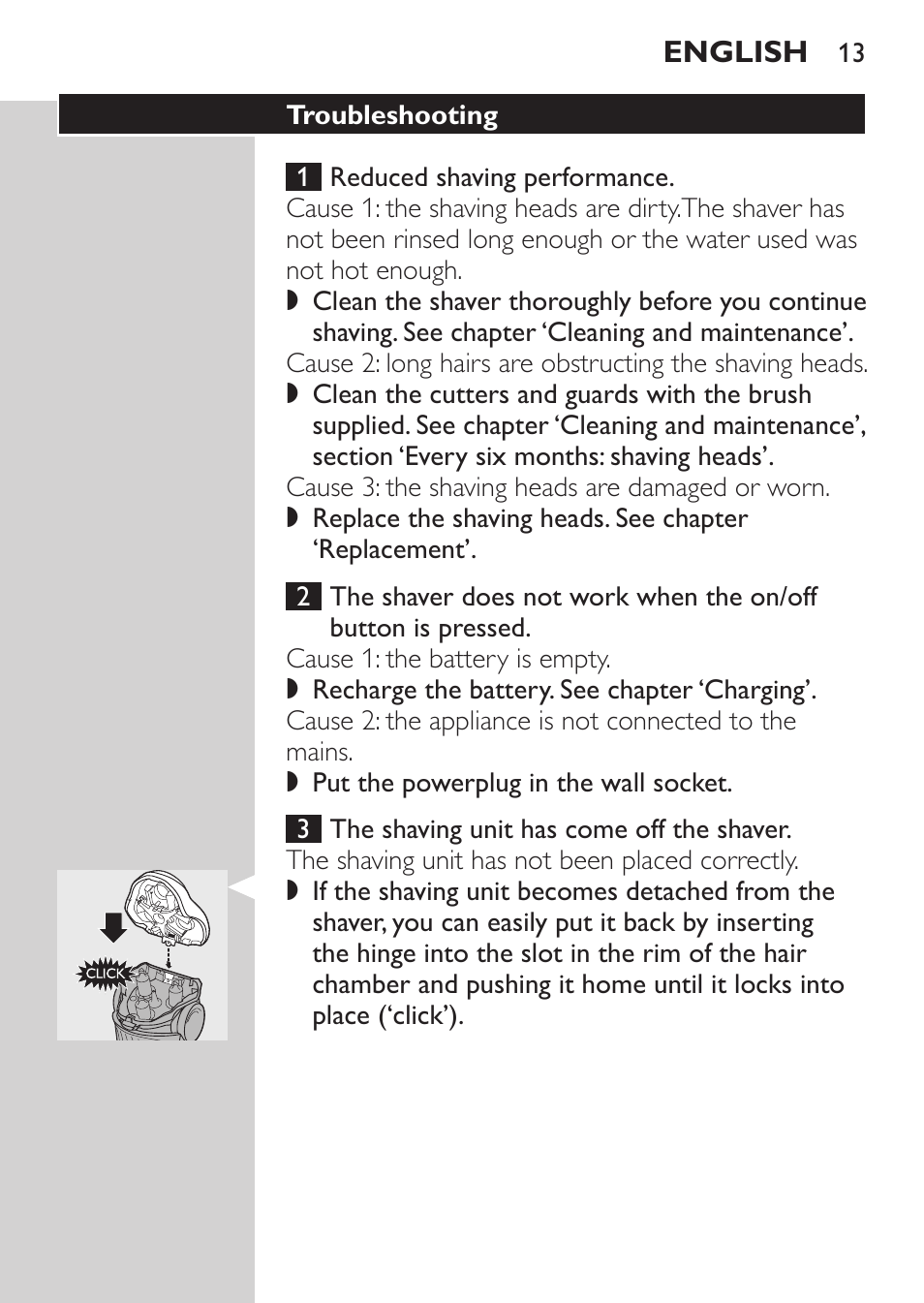 Philips HQ7260-17 User Manual | Page 11 / 88