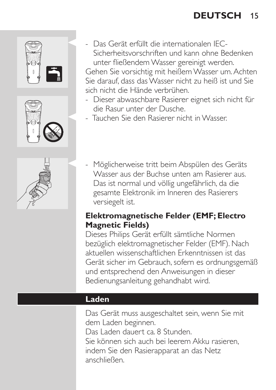 Laden | Philips HQ7260-17 User Manual | Page 13 / 88