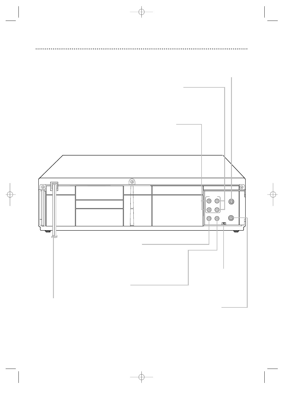 Rear panel 25 | Philips VRZ262AT99 User Manual | Page 25 / 56