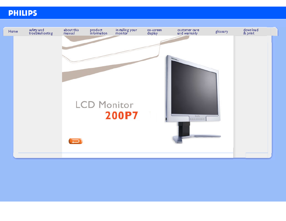 Philips 200P7EB-27 User Manual | 99 pages