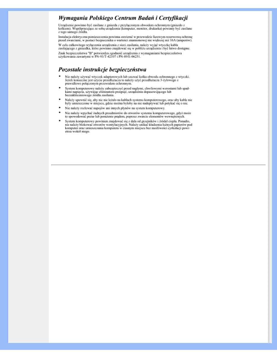 Nordic countries) information | Philips 200P7EB-27 User Manual | Page 21 / 99