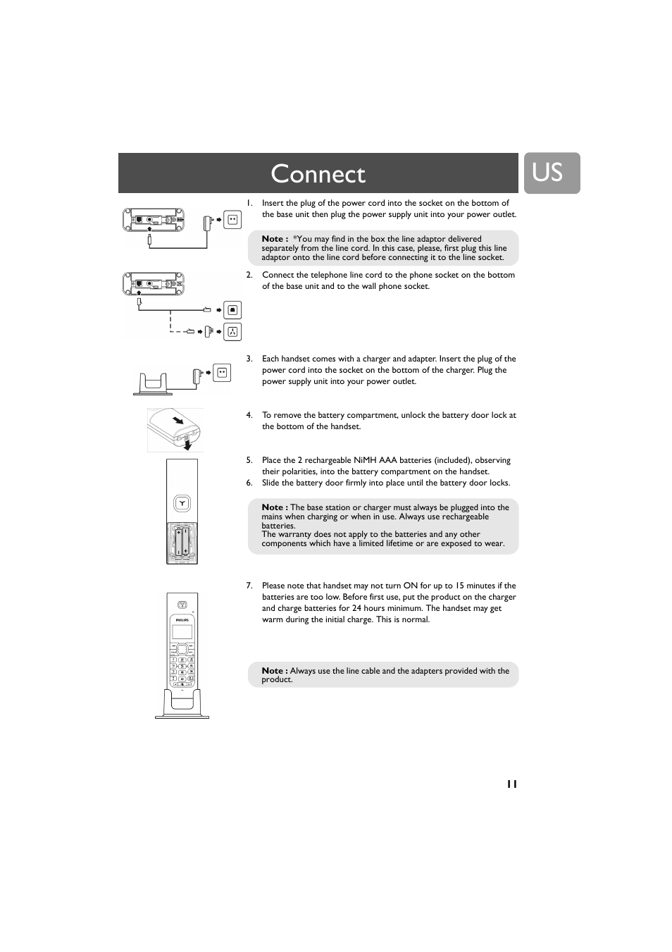 Connect | Philips VOIP4332B-37 User Manual | Page 11 / 48