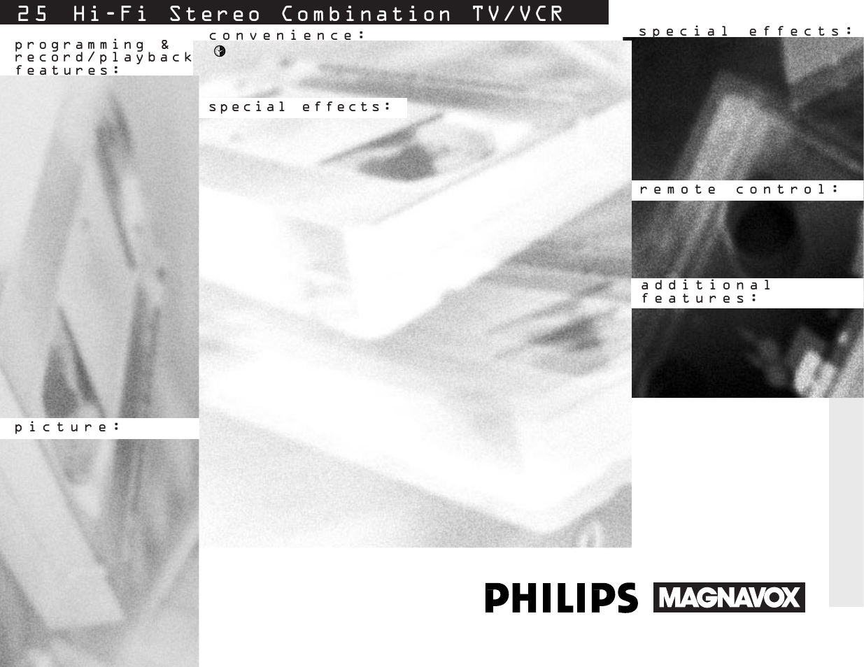 Ccx253at, 2 5 " hi-fi stereo combination tv/vcr | Philips CCX253AT99 User Manual | Page 2 / 2