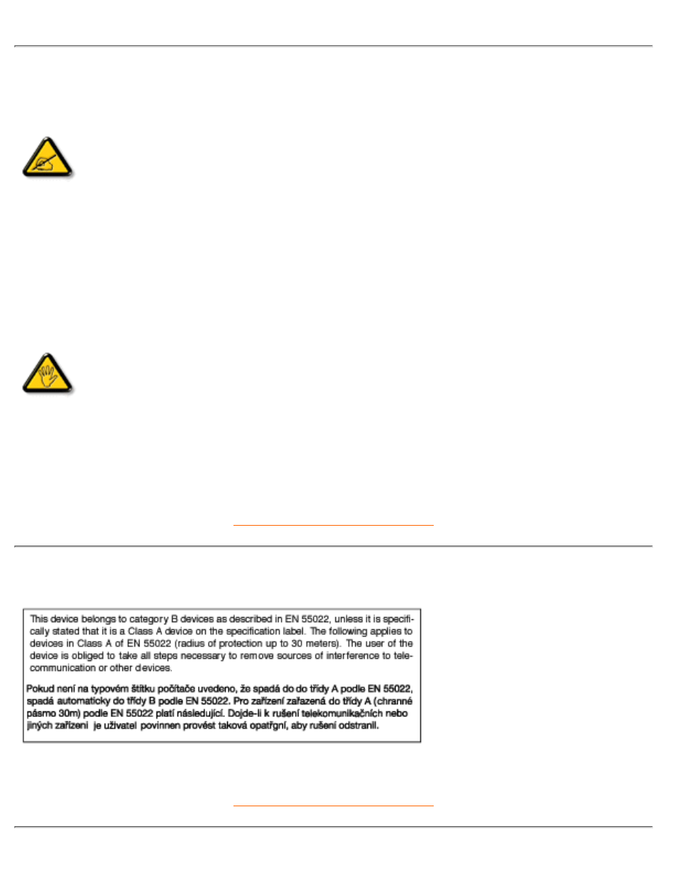 Commission federale de la, Communication (fcc declaration), En 55022 compliance (czech republic only) | Philips 107P20 User Manual | Page 61 / 105