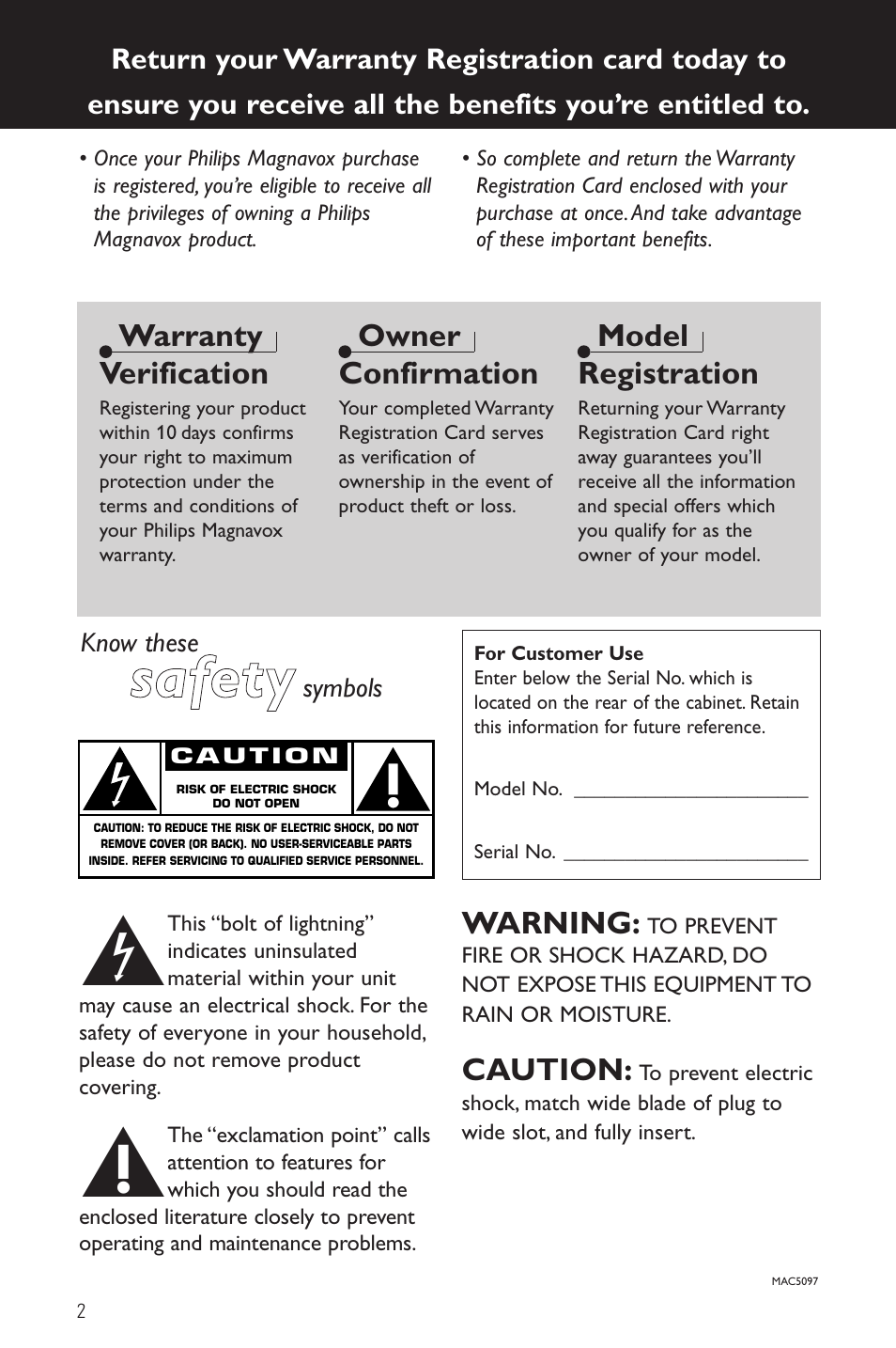 Ssa affe etty y | Philips PORTABLE RADIO CASS REC + CD User Manual | Page 2 / 48