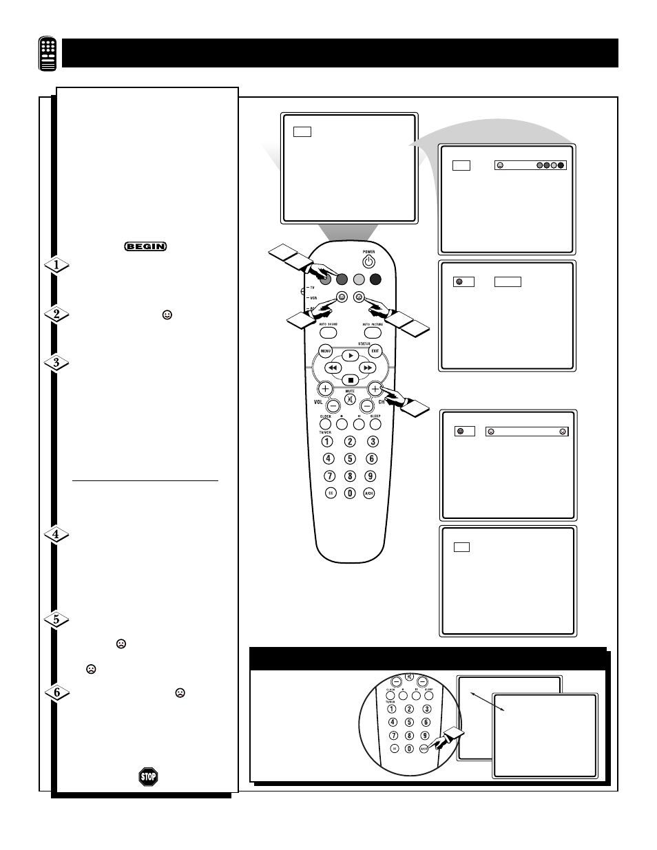 Sing the, Uadra, Uttons | Philips 27RF50S99 User Manual | Page 30 / 41