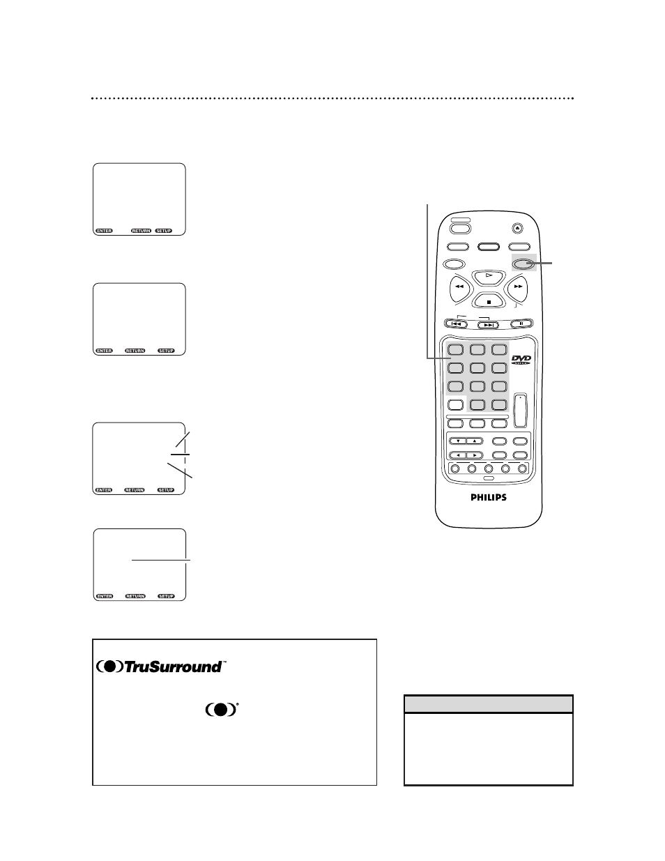 38 audio settings, Helpful hint | Philips DVD781CH99 User Manual | Page 38 / 51