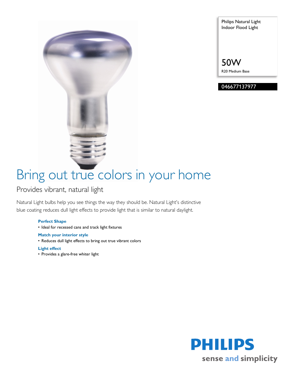 Philips 046677137977 User Manual | 2 pages