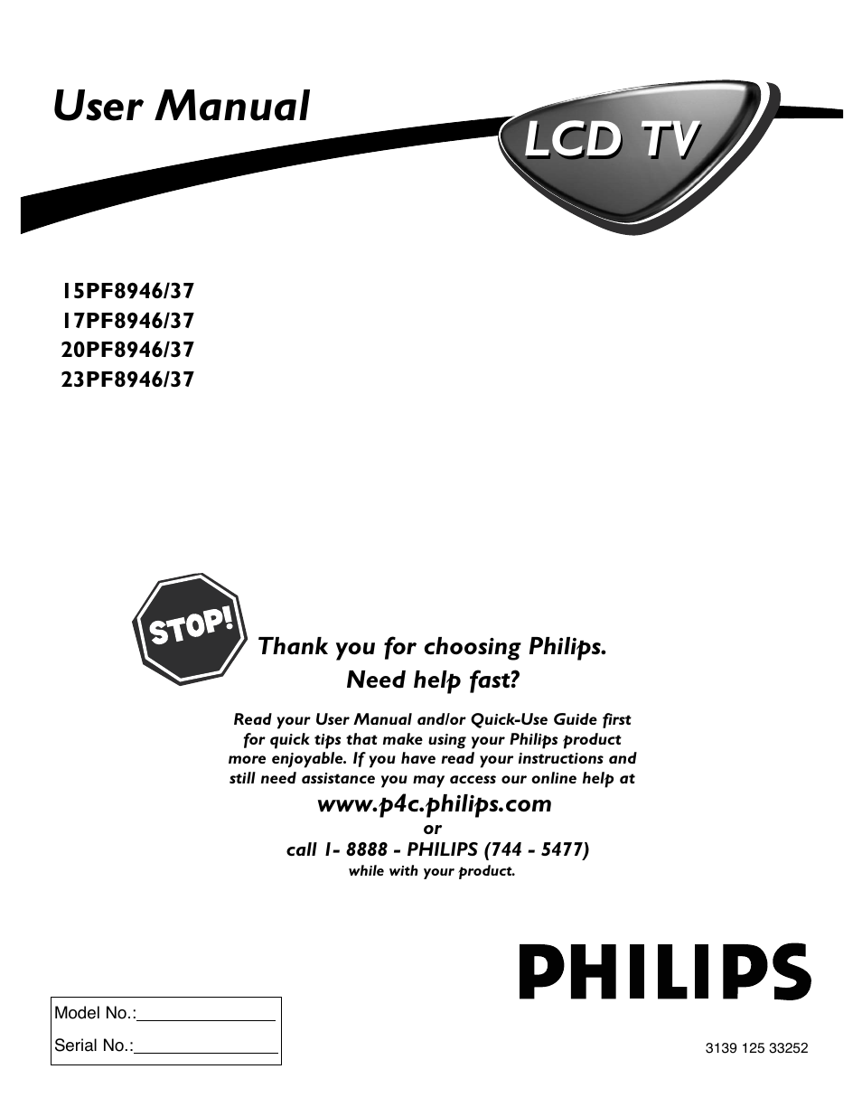 Philips 15PF8946-37 User Manual | 39 pages