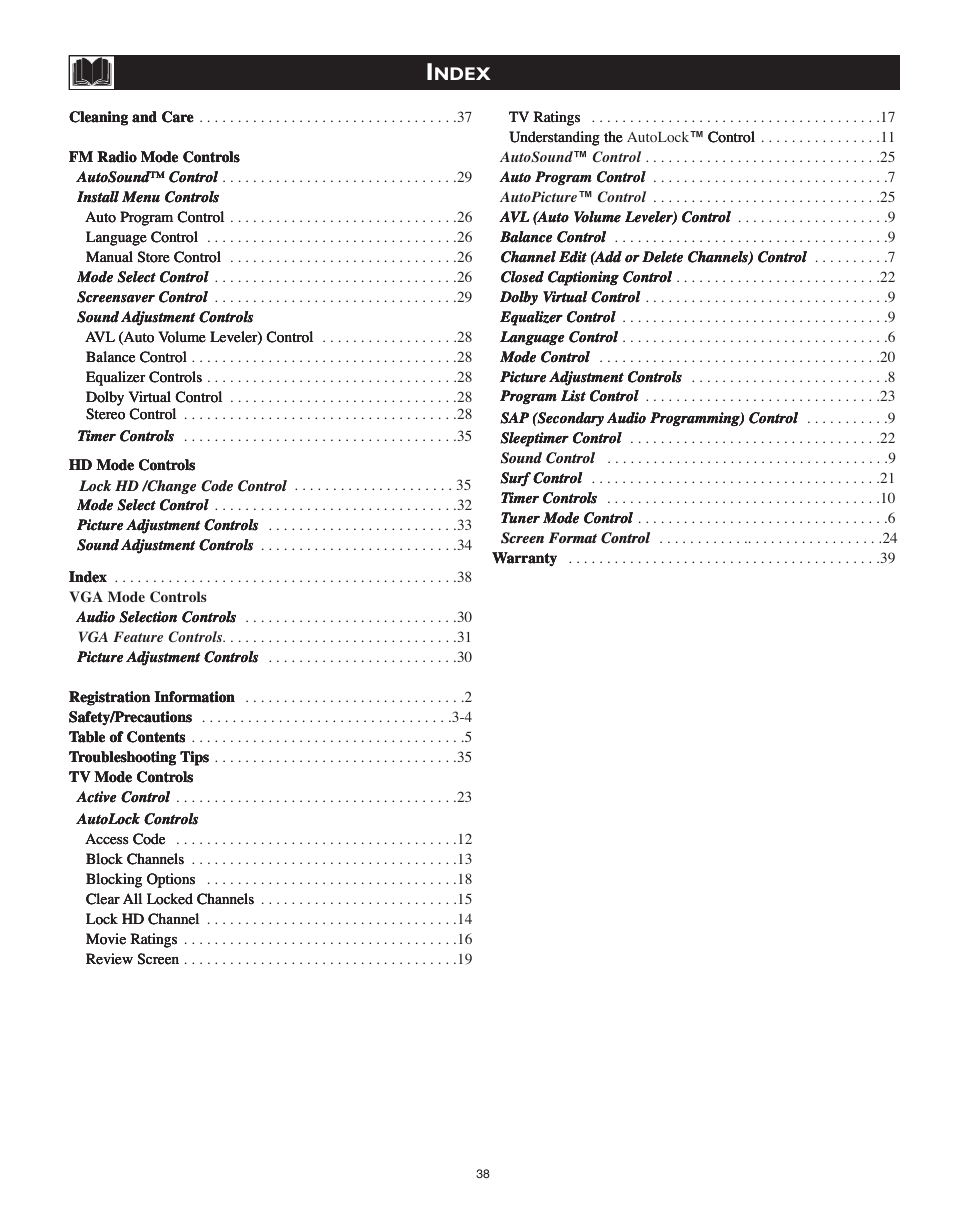 Philips 15PF8946-37 User Manual | Page 38 / 39