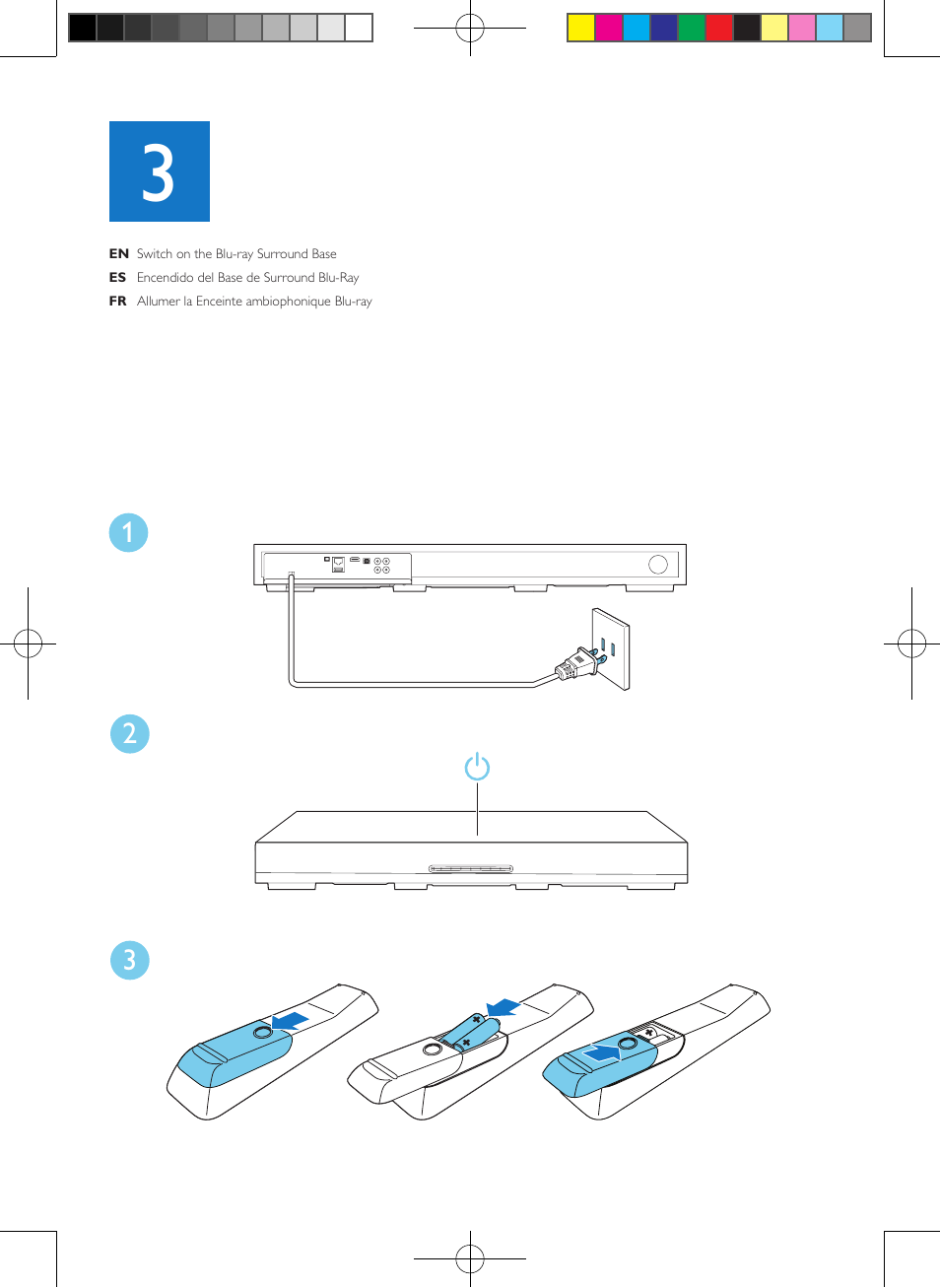 Philips Blu-ray Surround Base HTB3525B 2.1 CH Integrated subwoofer Bluetooth® and NFC HDMI ARC Blu-ray Disc playback User Manual | Page 6 / 12