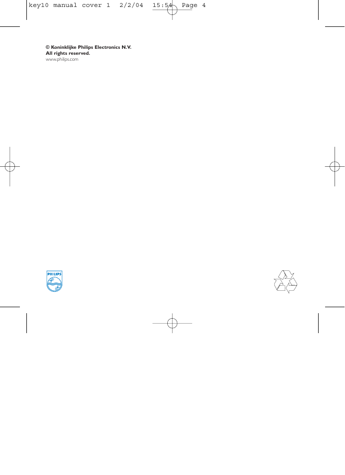 Philips KEY010-17 User Manual | Page 15 / 15