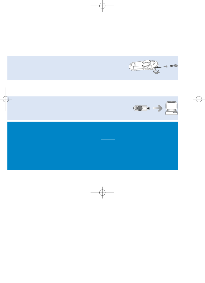 Preparation, Attaching the neck strap, Power supply | Philips KEY010-17 User Manual | Page 6 / 15