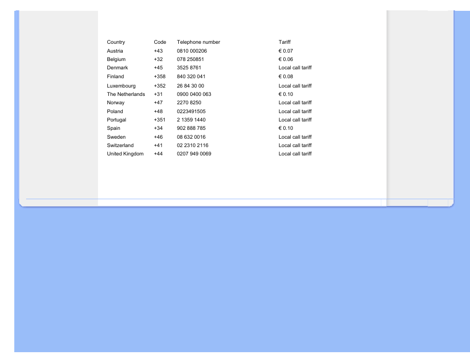 F1rst choice contact information, F1rst choice contact information center | Philips 240P2EB-27 User Manual | Page 73 / 92