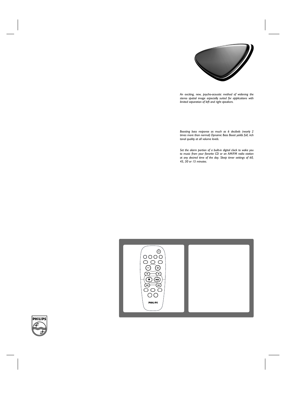 Micro hi-fi system | Philips MC-220-37B User Manual | Page 2 / 2