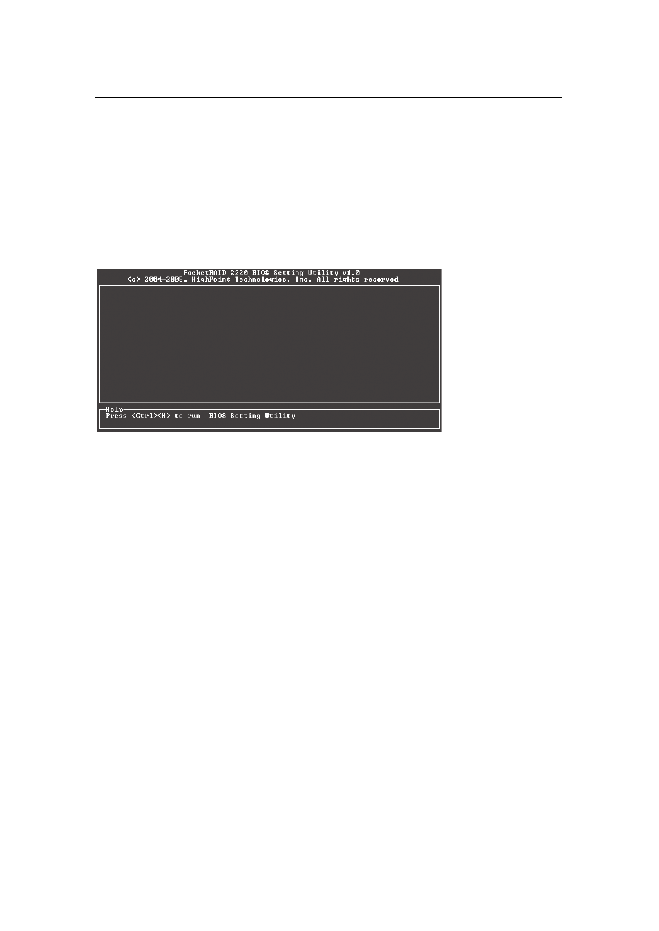 Rocketraid 2220 bios utility, 1 - bios command overview | Audible 2220 User Manual | Page 14 / 46