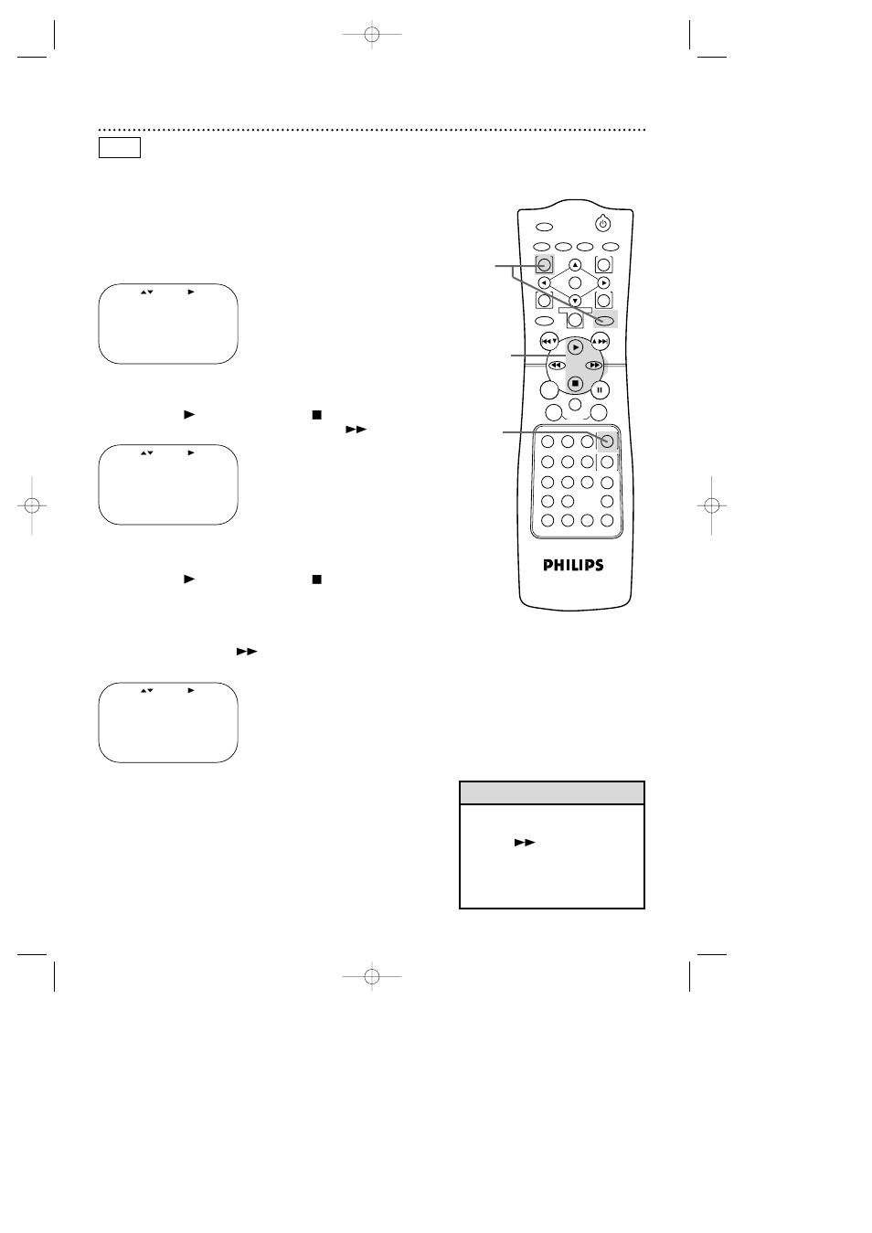 Repeat play (video cassette tapes) 41, Helpful hints | Philips DV910VHS98 User Manual | Page 41 / 88