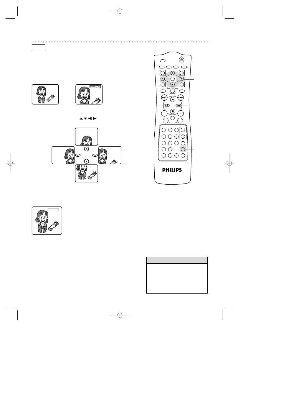 56 zoom playback, Helpful hints dvd | Philips DV910VHS98 User Manual | Page 56 / 88