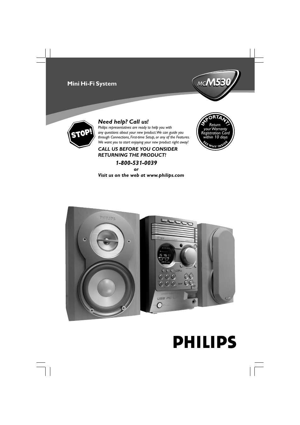 Philips MCM530-37B User Manual | 28 pages