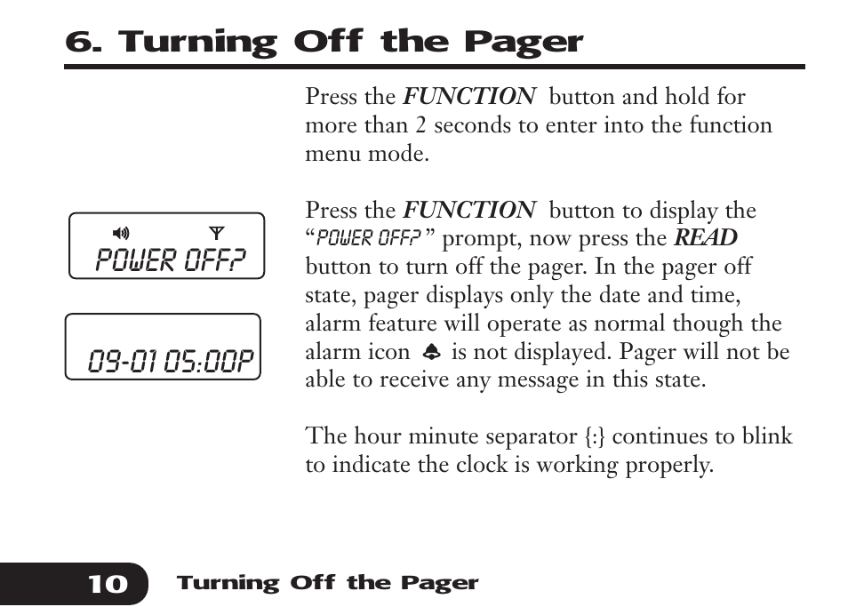 Audible Numeric Pager User Manual | Page 10 / 24