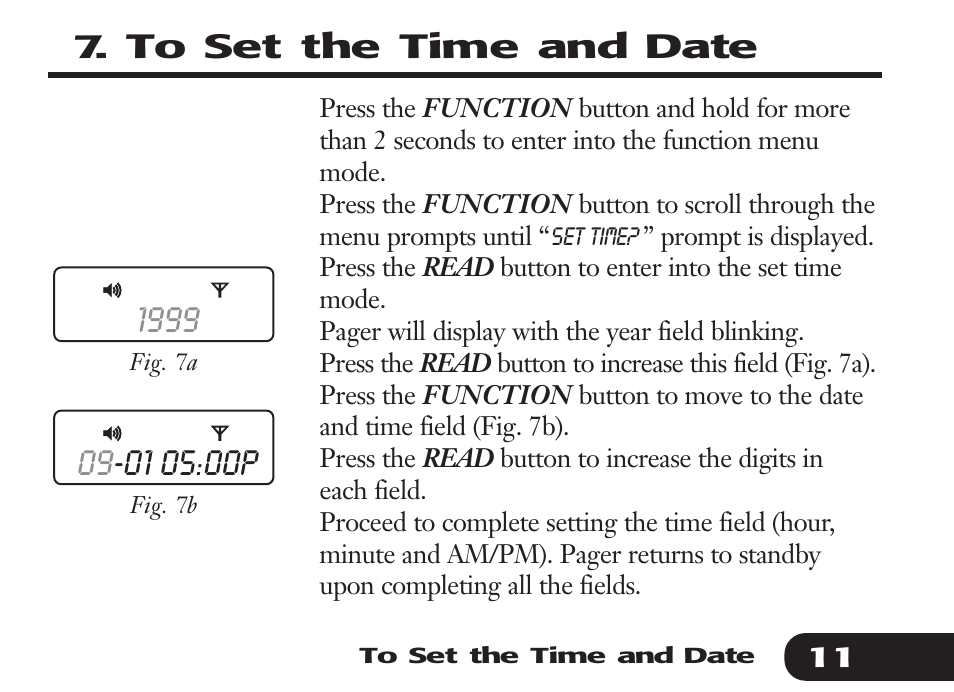 Audible Numeric Pager User Manual | Page 11 / 24