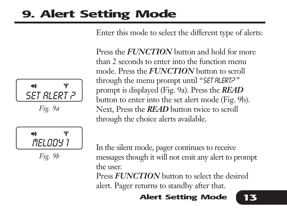 Audible Numeric Pager User Manual | Page 13 / 24
