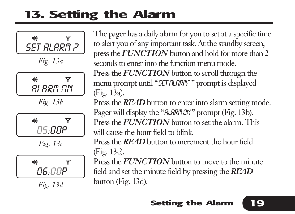 Audible Numeric Pager User Manual | Page 19 / 24