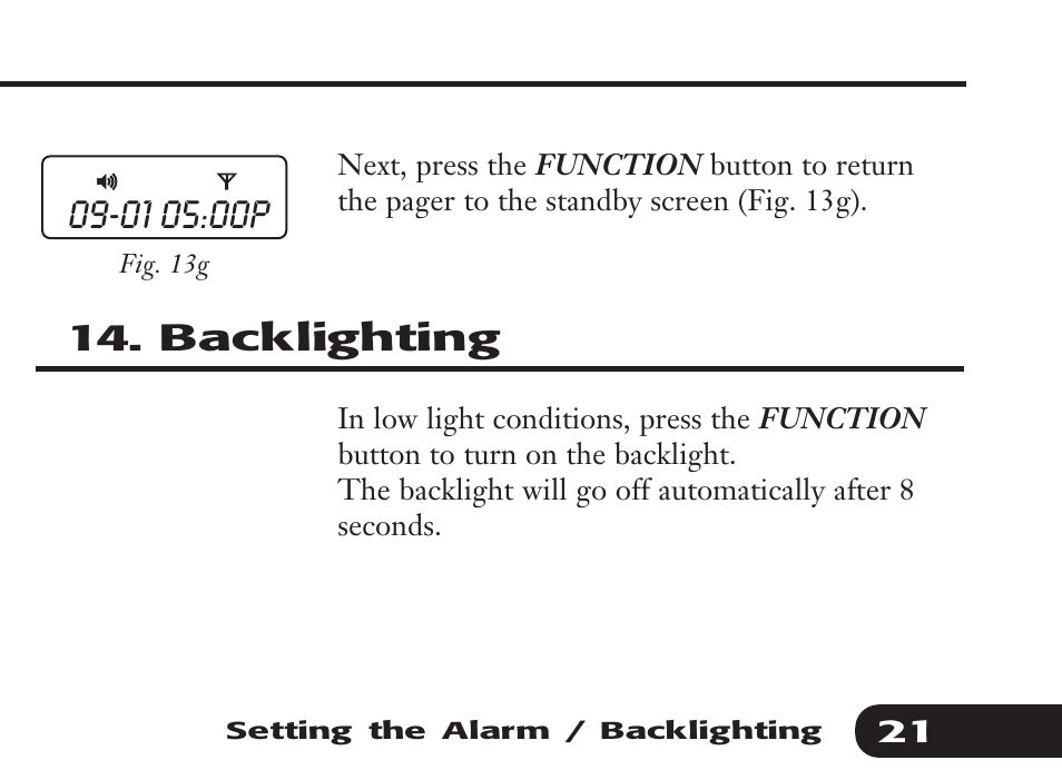 Audible Numeric Pager User Manual | Page 21 / 24