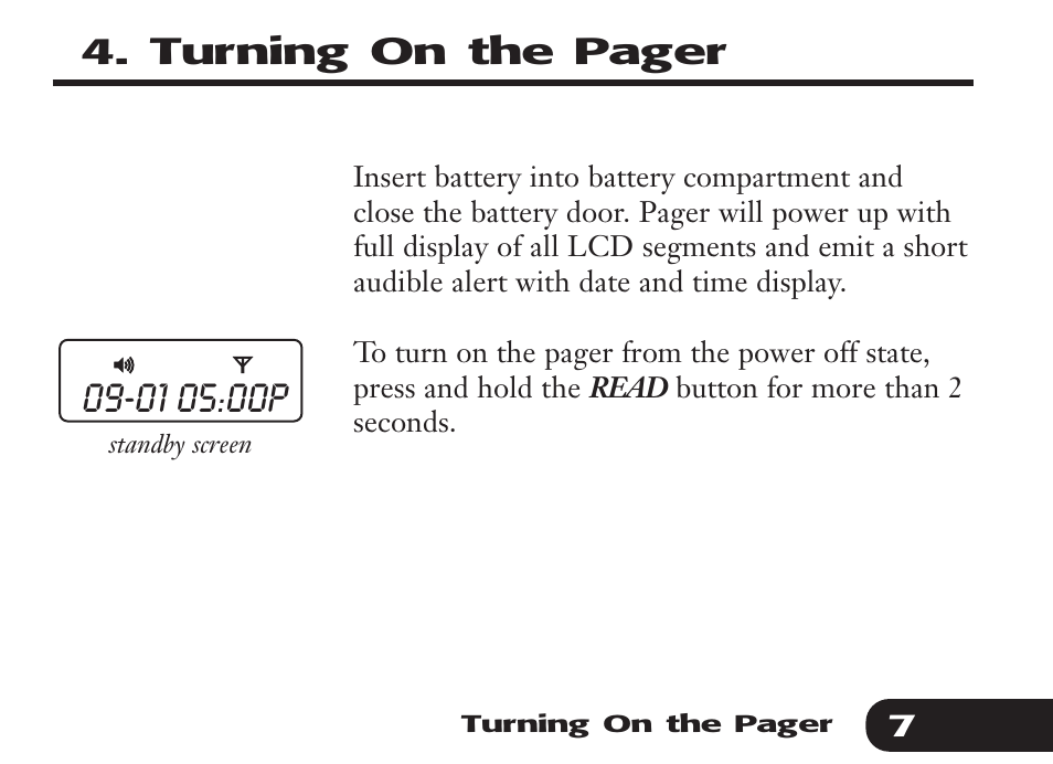 Audible Numeric Pager User Manual | Page 7 / 24