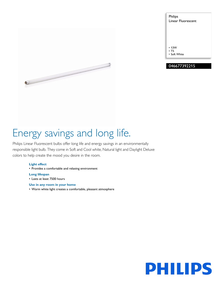 Philips 046677392215 User Manual | 2 pages