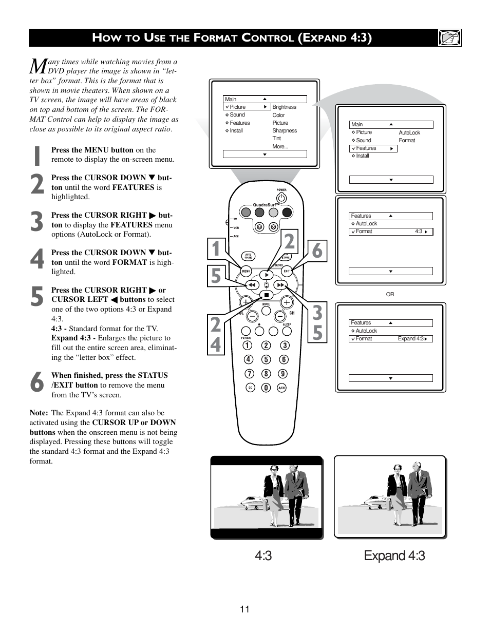 3 expand 4:3 | Philips 27PT643R-17 User Manual | Page 11 / 40