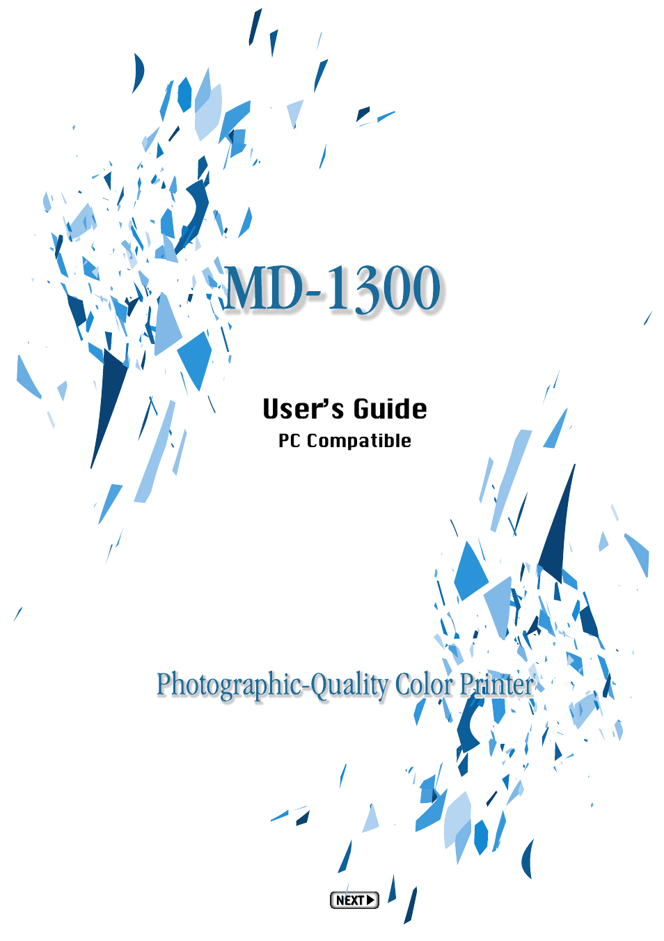 Alps Electric MD-1300 User Manual | 171 pages