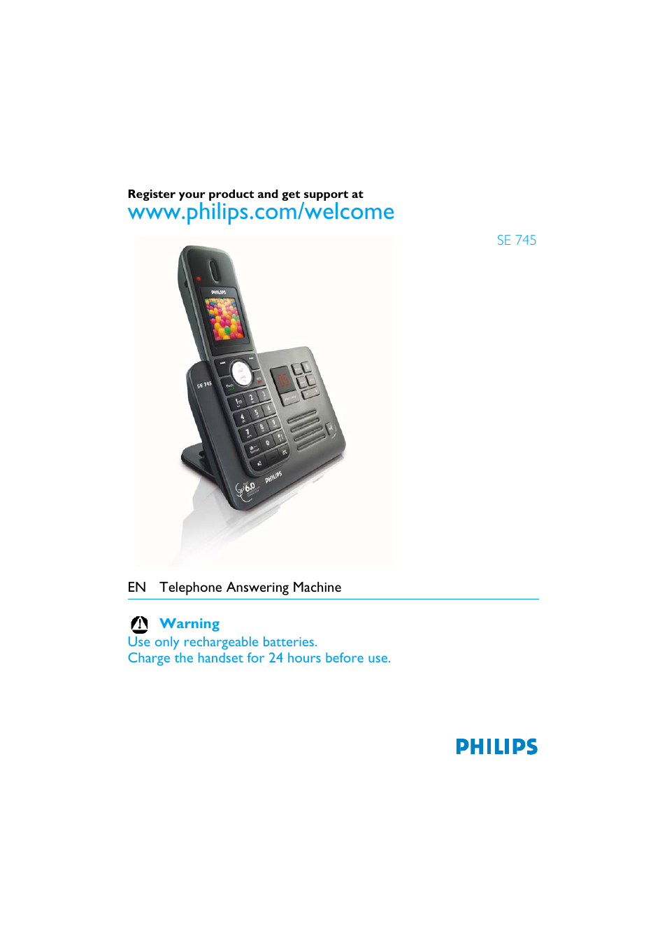 Philips SE7452B-37 User Manual | 48 pages