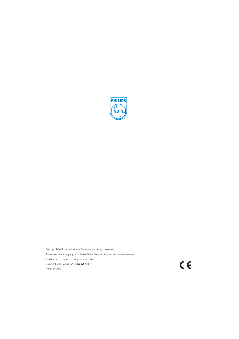 Philips SE7452B-37 User Manual | Page 48 / 48