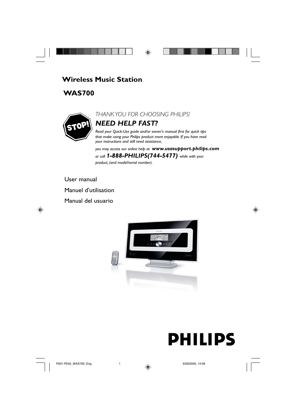 Philips WAS700-37 User Manual | 35 pages