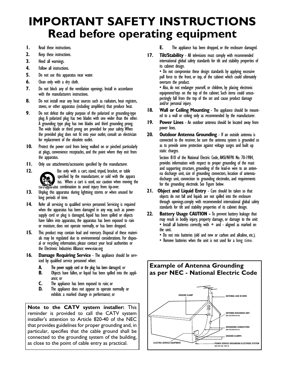 Philips 20PS40S User Manual | Page 3 / 34