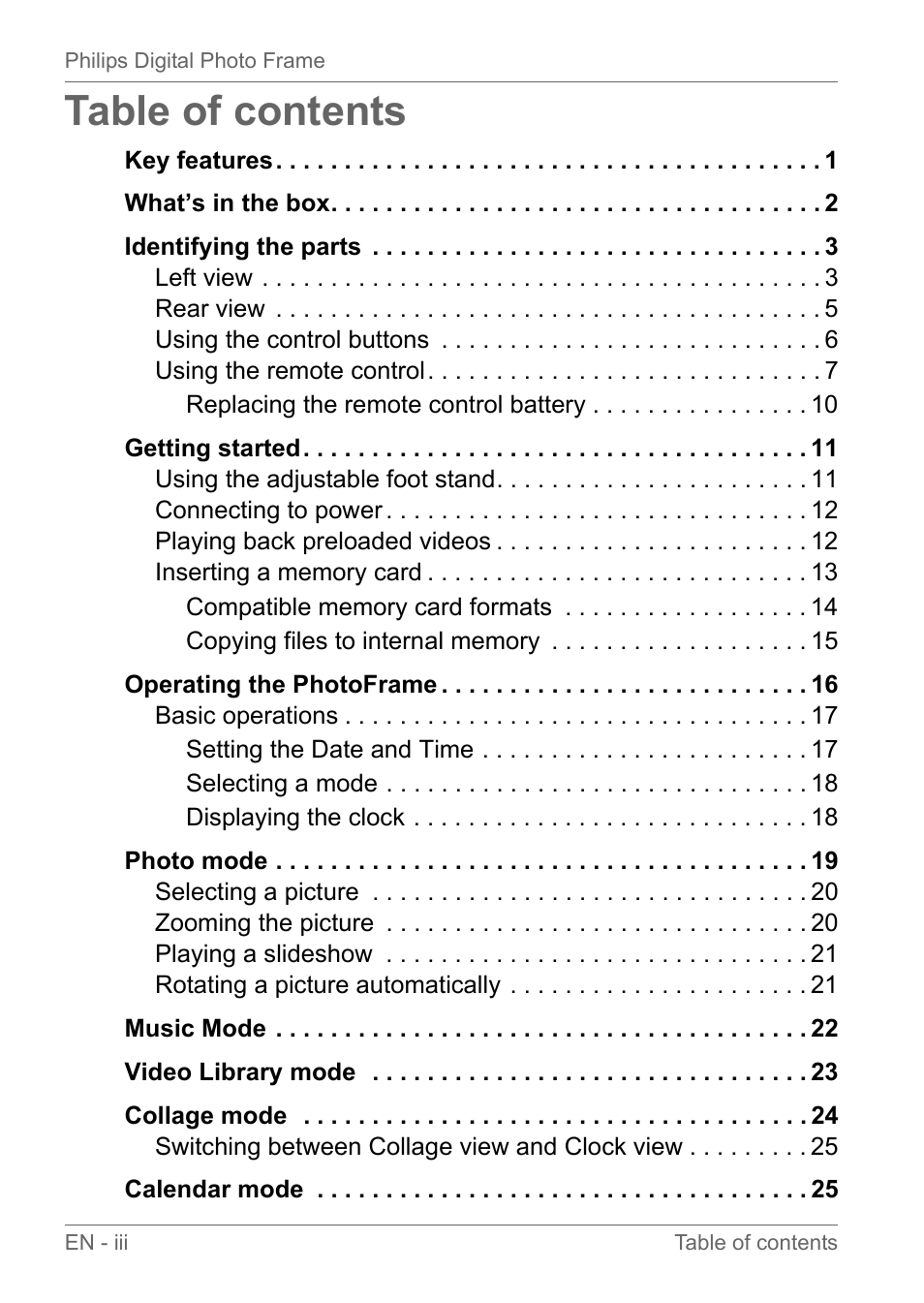 Philips SPF3010C-G7 User Manual | Page 4 / 46