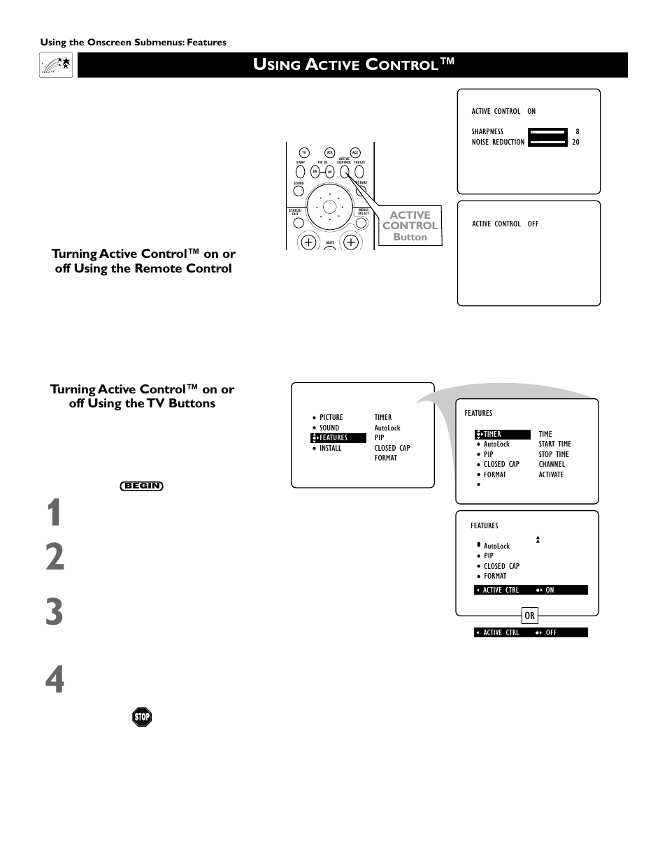 Sing, Ctive, Ontrol | Philips 46PP9352 User Manual | Page 56 / 68