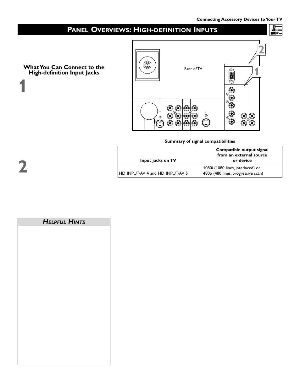 Anel, Verviews, Definition | Nputs | Philips 46PP9352 User Manual | Page 7 / 68