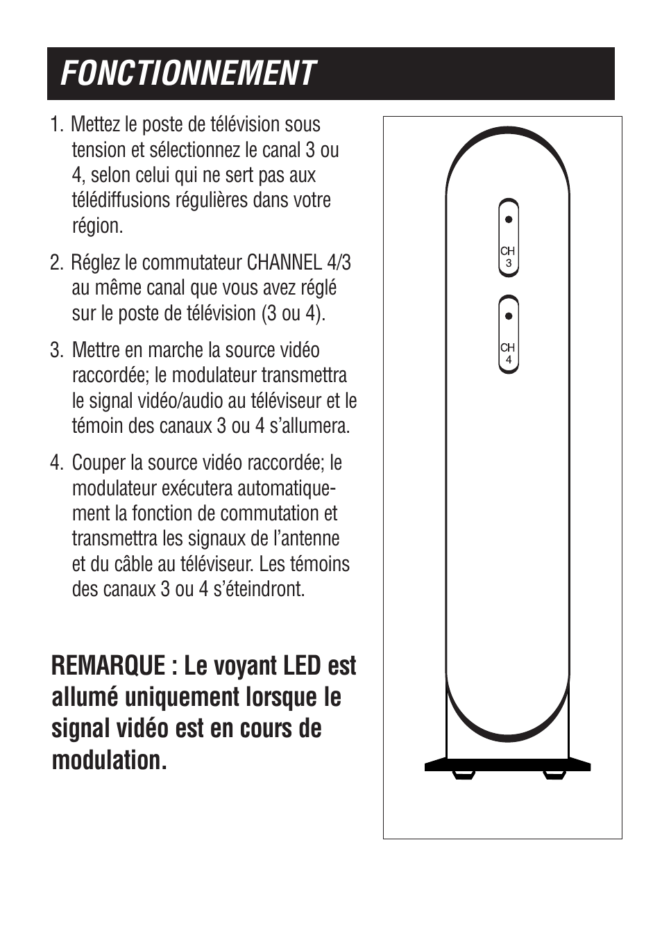 Fonctionnement | Philips US2-PH61156 User Manual | Page 22 / 24