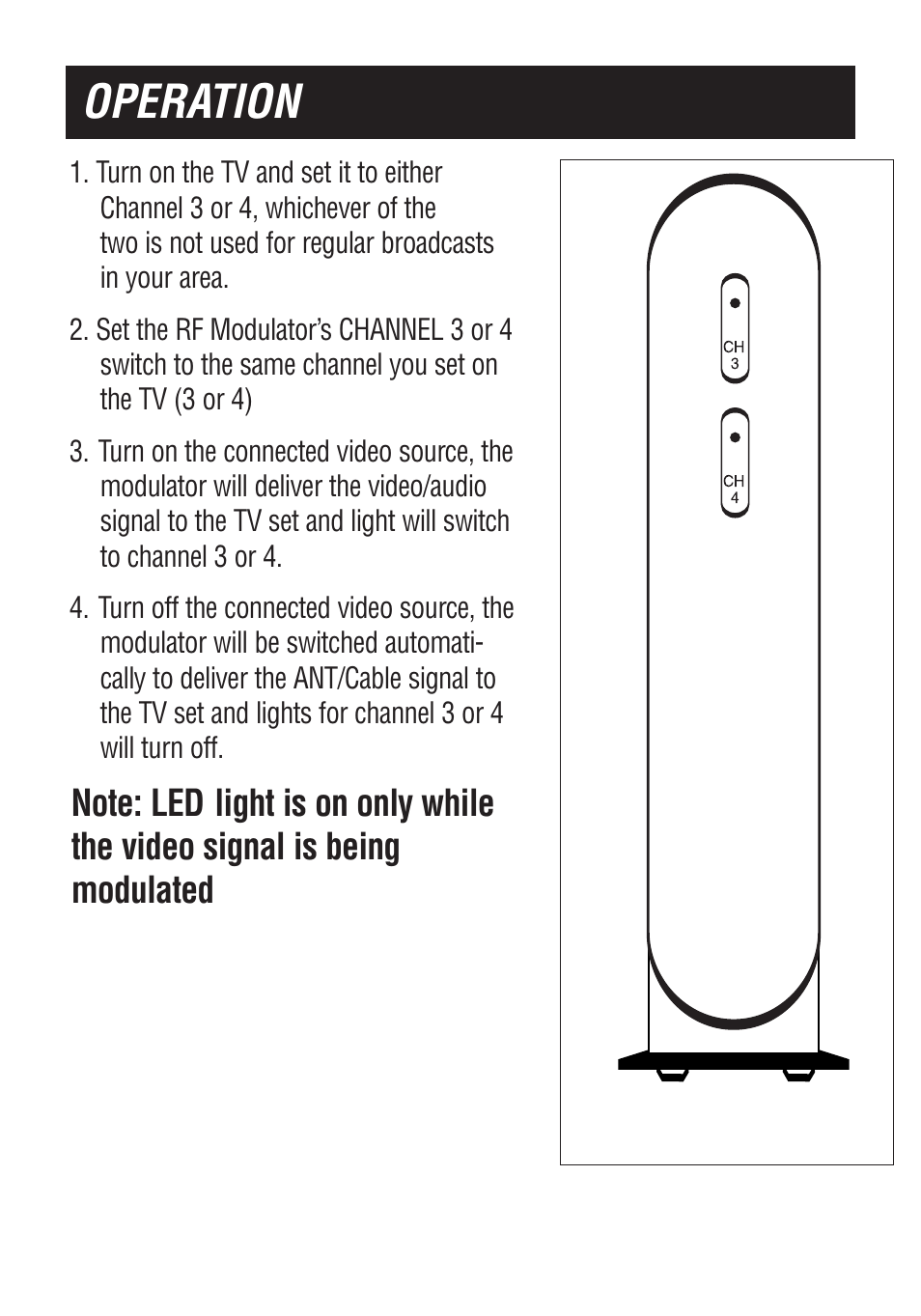 Operation | Philips US2-PH61156 User Manual | Page 8 / 24