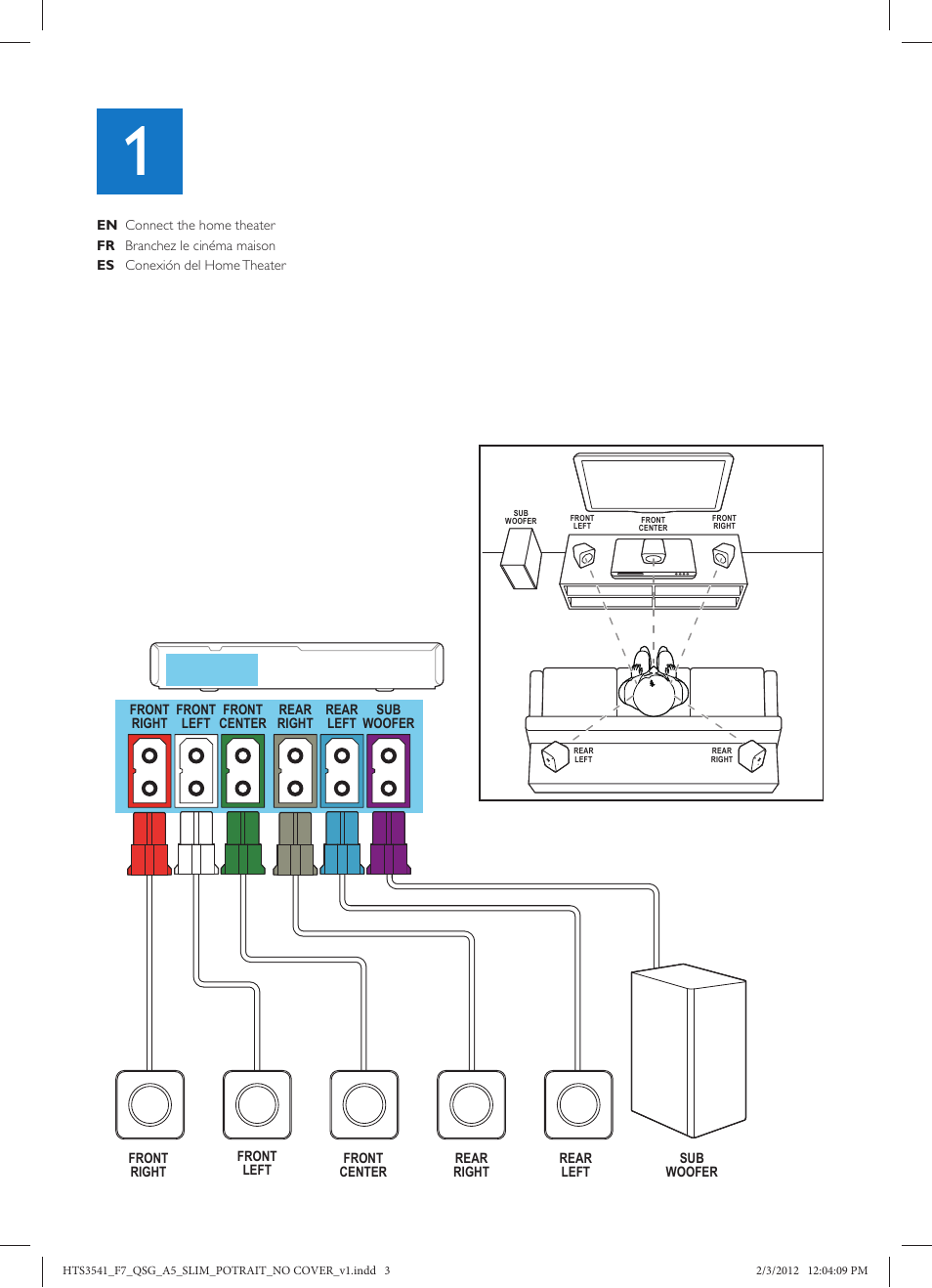 Philips HTS3541-F7 User Manual | Page 3 / 9