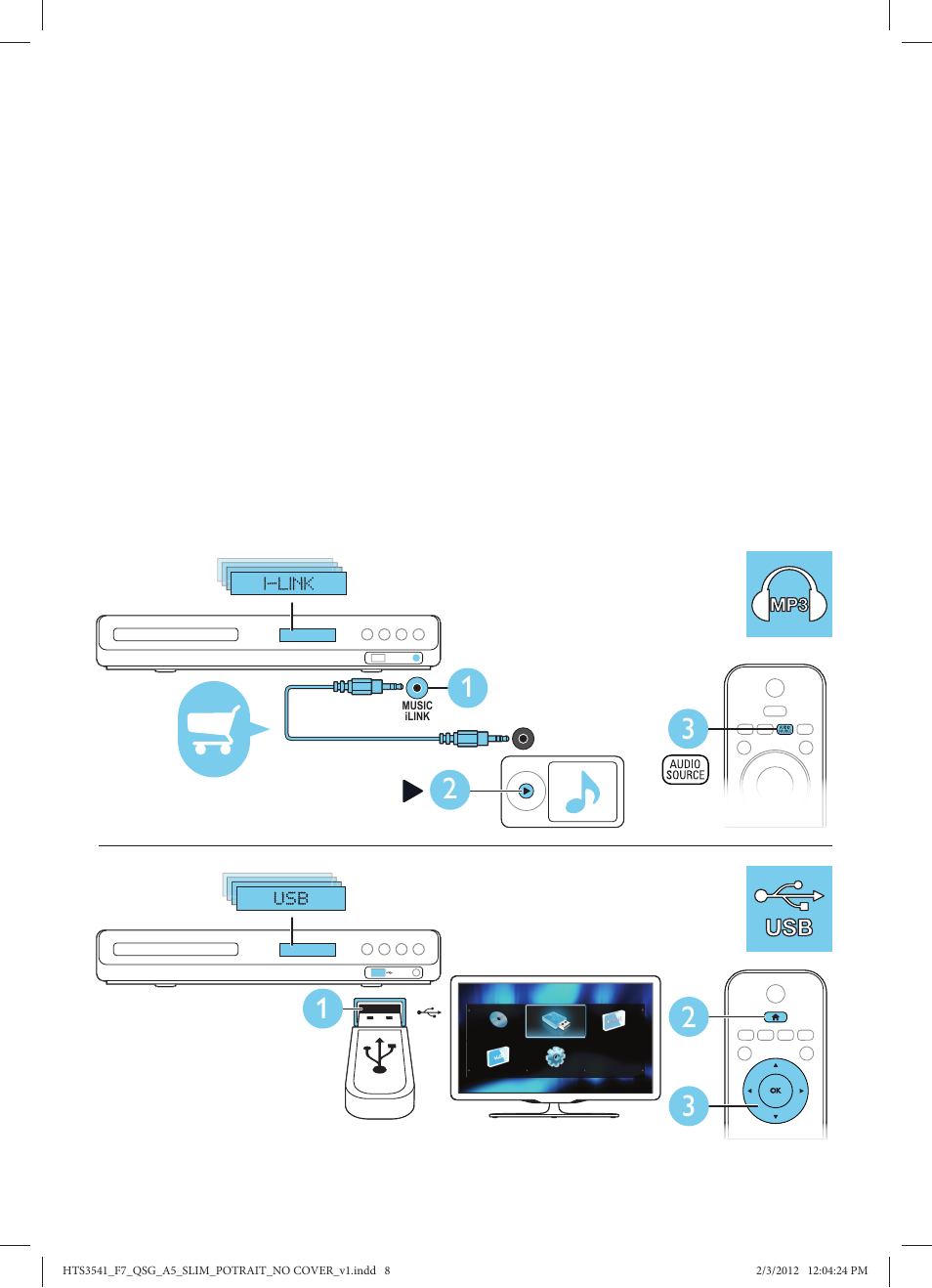 Philips HTS3541-F7 User Manual | Page 8 / 9