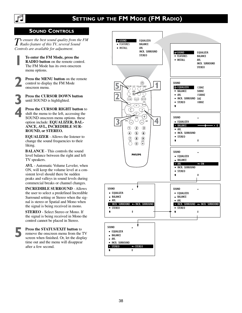 Fm m, Fm r | Philips 20PF7835-37B User Manual | Page 38 / 46