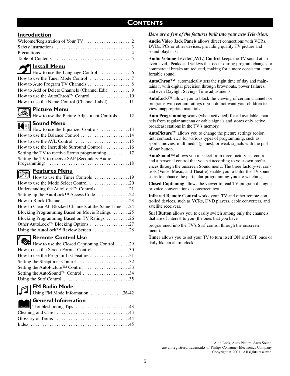 Philips 20PF7835-37B User Manual | Page 5 / 46