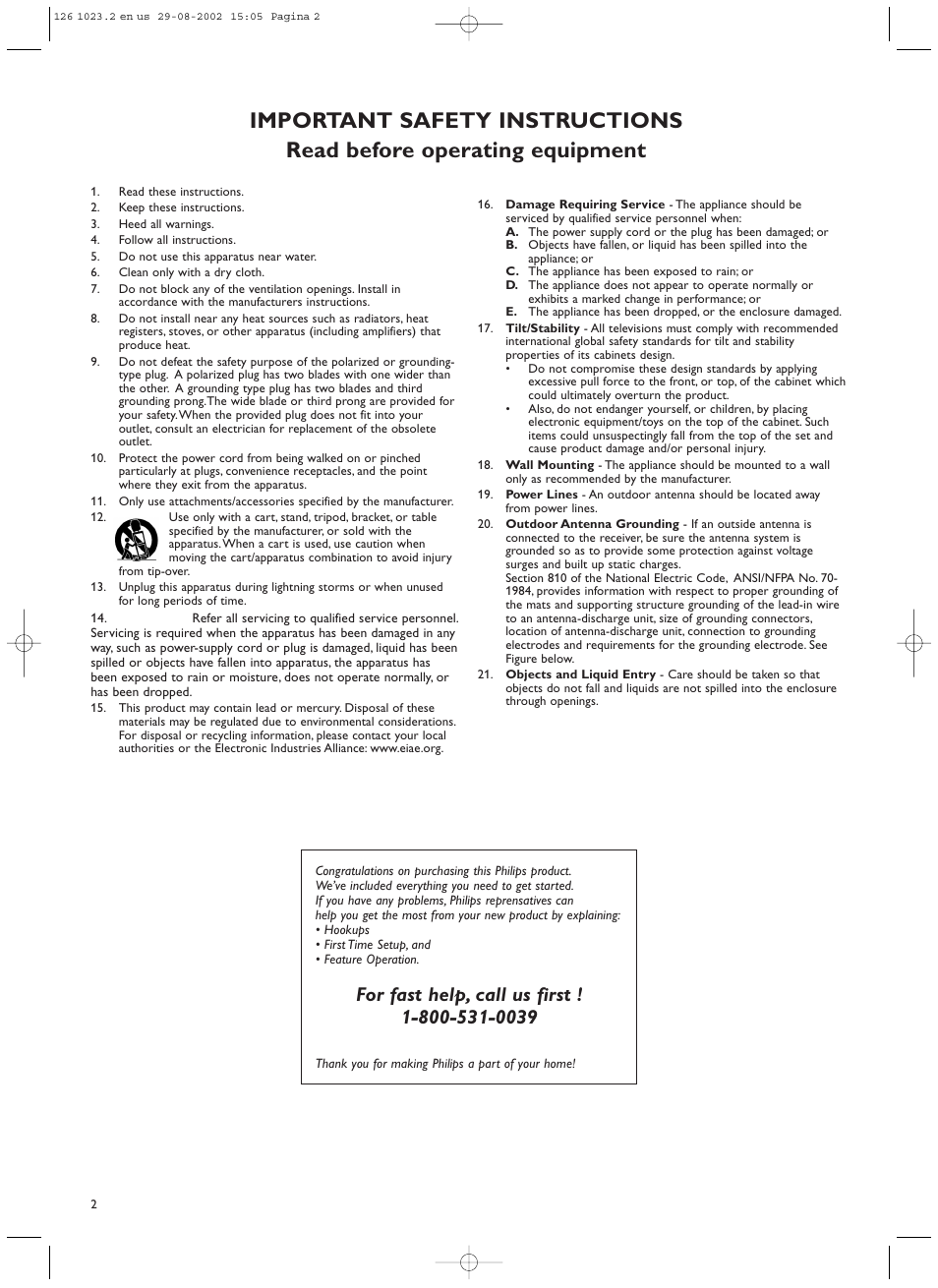 Philips 55FD9955 User Manual | Page 2 / 20