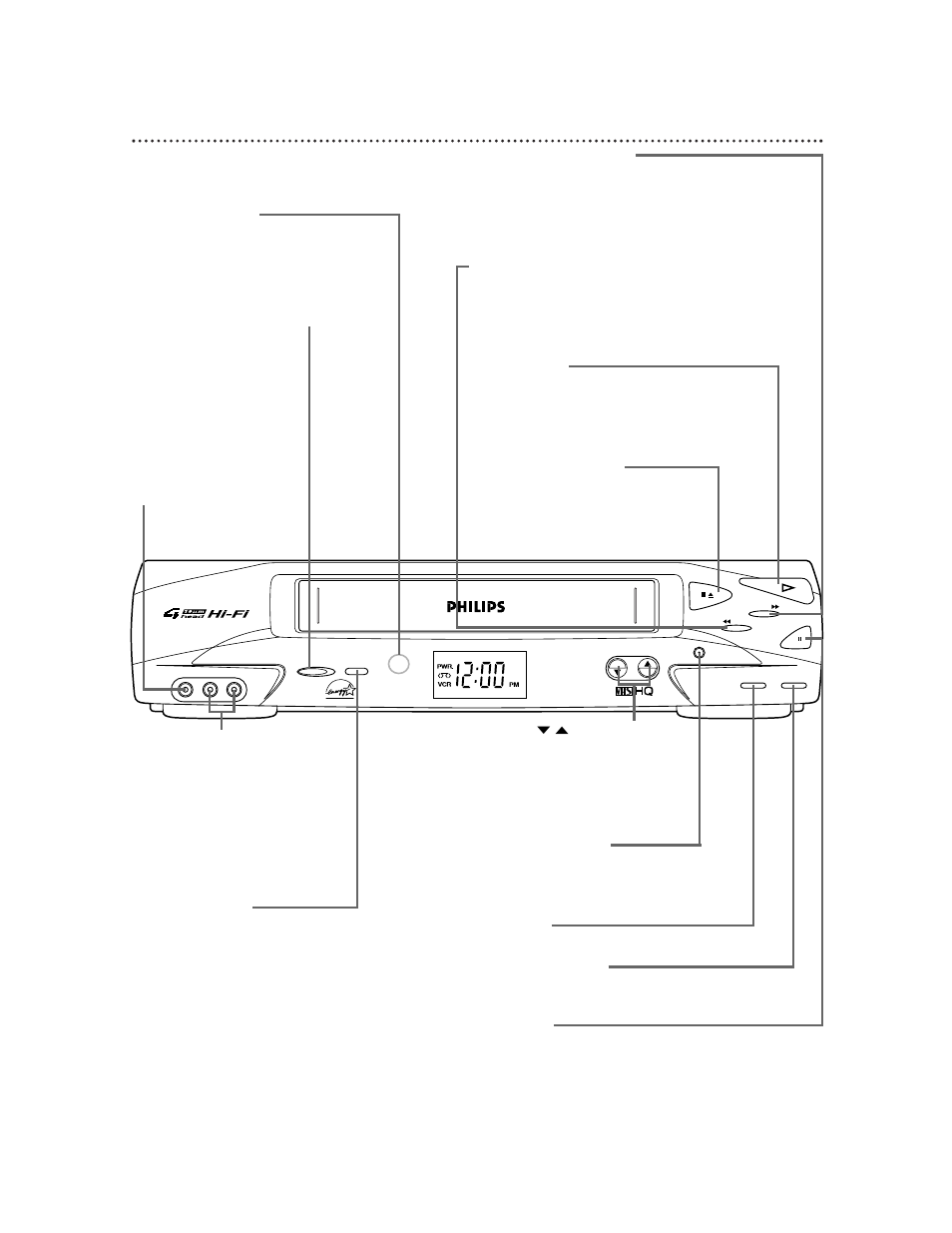 Front panel 27, Vrb612 | Philips VRB612AT User Manual | Page 27 / 56
